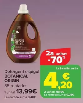 Oferta de Botanical Origin - Detergente Lavanda  por 13,99€ en Carrefour