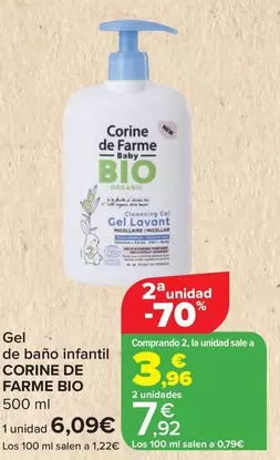 Oferta de Corine De Farme - Gel De Baño Infantil por 6,09€ en Carrefour