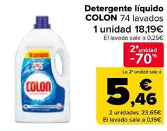 Oferta de Colon - Detergente Liqido  en Carrefour