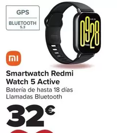 Oferta de Xiaomi - Smartwatch Redmi Watch 5 Active por 32€ en Carrefour