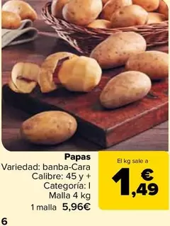 Oferta de Papas por 5,96€ en Carrefour