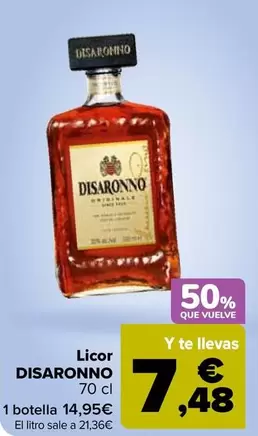 Oferta de Disaronno - Licor en Carrefour