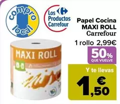 Oferta de Carrefour - Papel Cocina Maxi Roll en Carrefour