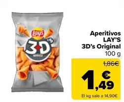 Oferta de Lay's - Aperitivos 3D's Original por 1,49€ en Carrefour