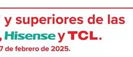 Oferta de Samsung, Lg, Hisense Y Tcl - En Televisores De 43" Y Superiores De Las Marcas en Carrefour