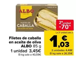 Oferta de Albo - Filetes De Caballa  En Aceite De Oliva  en Carrefour