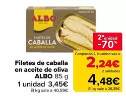 Oferta de Albo - Filetes De Caballa  En Aceite De Oliva  en Carrefour