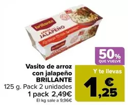 Oferta de Brillante - Vasito De Arroz Con Jalapeno en Carrefour