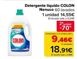 Oferta de Colon - Detergente Liquido Colon Nenuco en Carrefour