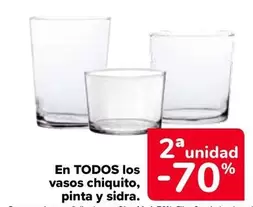 Oferta de En Todos Los Vasos Chiquito, Pinta Y Sidra en Carrefour