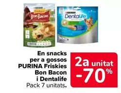 Oferta de Purina - En Snacks Para Perros Friskies Bon Bacon Y Dentalife en Carrefour