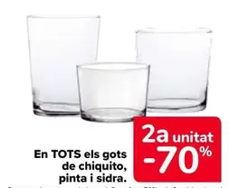 Oferta de En Todos Los Vasos Chiquito, Pinta Y Sidra en Carrefour