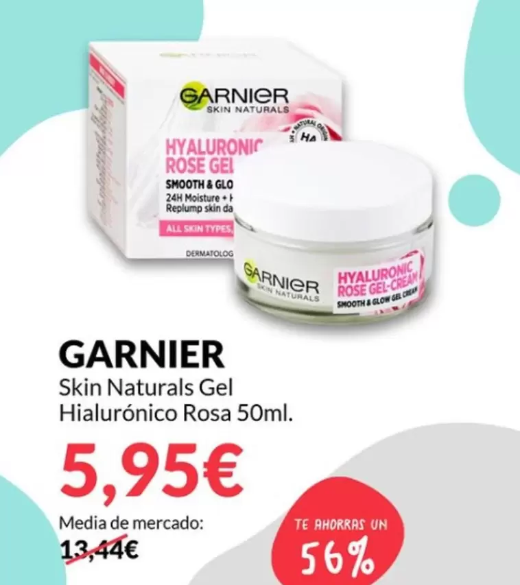 Oferta de Garnier - Skin Naturals Gel Hialuronico Rosa por 5,95€ en PrimaPrix