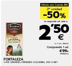 Oferta de Fortaleza - Café Grandes Orígenes Colombia por 4,99€ en BM Supermercados