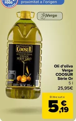 Oferta de Coosur - Aceite De Oliva Virgen Serie Oro por 25,95€ en Carrefour