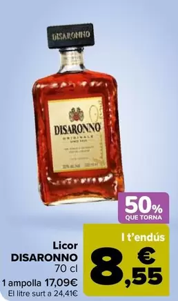 Oferta de Disaronno - Licor en Carrefour