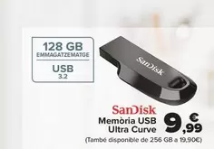 Oferta de Sandisk - Memoria Usb Ultra Curve por 9,99€ en Carrefour