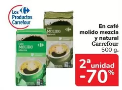 Oferta de Carrefour - Café Molido Mezcla Y Natural  en Carrefour Market