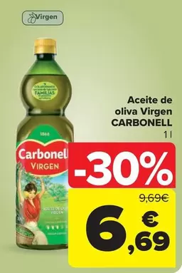 Oferta de Carbonell - Aceite De Oliva Virgen por 6,69€ en Carrefour Market