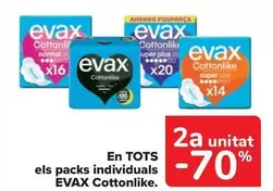 Oferta de Evax - Pack Individuales Cottonlike en Carrefour Market