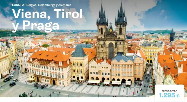 Oferta de Praga - Bicicleta Luxomburg Y Auscarcia Viena, Tirol Y por 1295€ en Tui Travel PLC