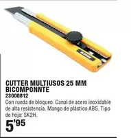 Oferta de Cutter Multiusos 25 Mm Bicomponnte por 5,95€ en Cifec