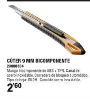 Oferta de Cúter 9 Mm Bicomponente por 2,6€ en Cifec