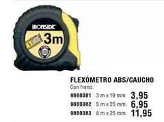 Oferta de Ironside - Flexómetro ABS/Caucho por 3,95€ en Cifec