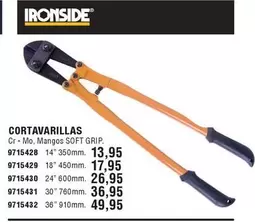 Oferta de Ironside - Cortavarillas por 13,95€ en Cifec