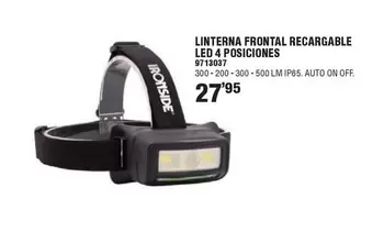 Oferta de Linterna Frontal Recargable Led 4 Posiciones por 27,95€ en Cifec