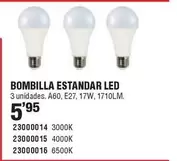 Oferta de Bombilla Estandar Led por 5,95€ en Cifec