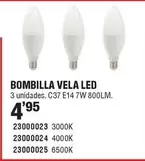 Oferta de Bombilla Vela Led por 4,95€ en Cifec