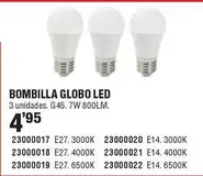 Oferta de Bombilla Globo Led por 4,95€ en Cifec