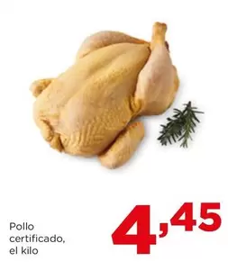 Oferta de Pollo Certificado por 4,45€ en Alimerka