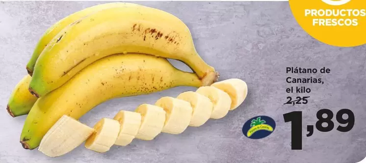 Oferta de Platano De Canarias por 1,89€ en Alimerka