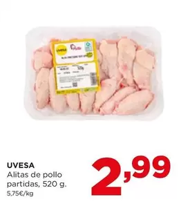 Oferta de Uvesa - Alitas De Pollo Partidas por 2,99€ en Alimerka