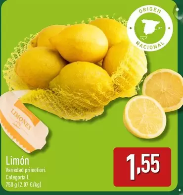 Oferta de Limón por 1,55€ en ALDI