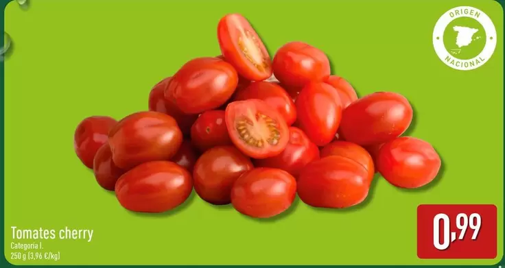 Oferta de Tomates Cherry por 0,99€ en ALDI