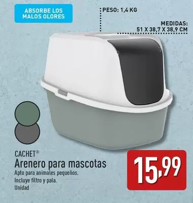 Oferta de Cachet - Arenero Para Mascotas por 15,99€ en ALDI