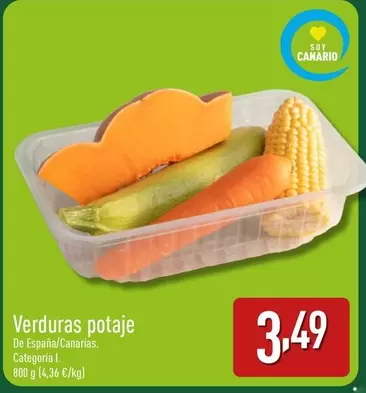 Oferta de Verduras Potaje por 3,49€ en ALDI