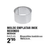 Oferta de Molde Emplatar Inox Redondo por 2,95€ en Cofac