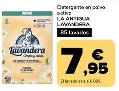 Oferta de La Antigua Lavandera - Detergente En Polvo Activo por 7,95€ en Supeco