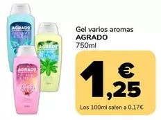 Oferta de Agrado - Gel Varios Aromas por 1,25€ en Supeco