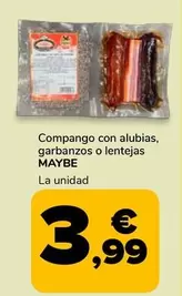 Oferta de Maybe - Compango Con Alubias/ Garbanzos O Lentejas  por 3,99€ en Supeco