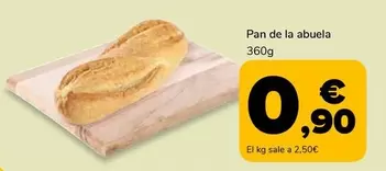 Oferta de Pan De La Abuela por 0,9€ en Supeco