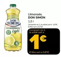 Oferta de Don Simón - Llimonada  por 1,07€ en Supeco