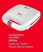 Oferta de Ufesa - Sandwichera  por 19,9€ en Supeco