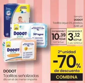 Oferta de Dodot - Toallitas  por 10,39€ en Eroski