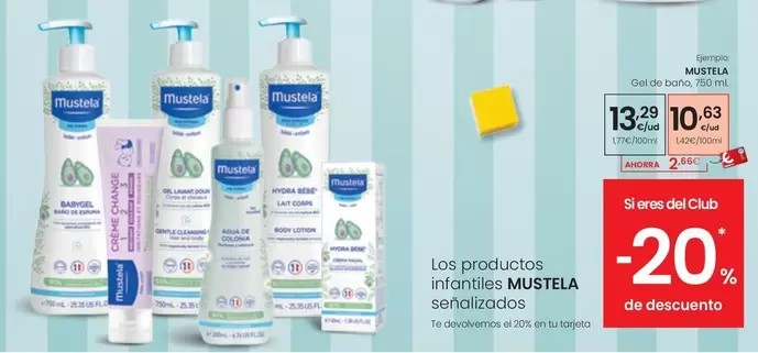 Oferta de Mustela - Gel De Baño por 13,29€ en Eroski