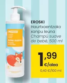 Oferta de Eroski - Champú Suave De Bebé por 1,99€ en Eroski